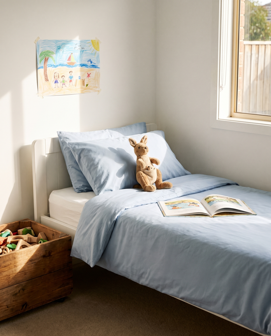 The kids' bed, sorted