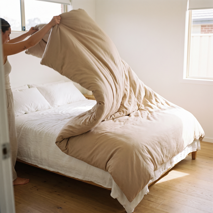 Bed made in 3 seconds